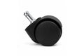5x Black Hard Castors / Office Chair Wheels