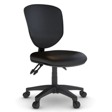Plover Ergonomic Synthetic Leather Office Chair Jasonl black no arms 