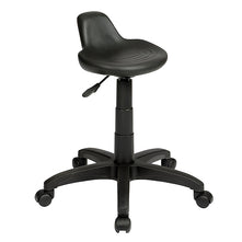 Uplifting Sit Stand Stool with Lip Uplifting black castor 